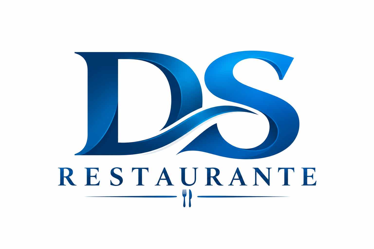 Logótipo DS Restaurante em Azul